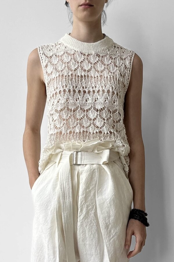 Christian Wijnants | Kowie Knitted Top | White