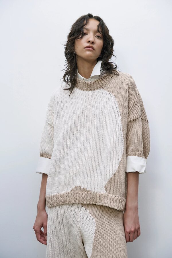 Cordera | Cotton Sweater | Bicolor