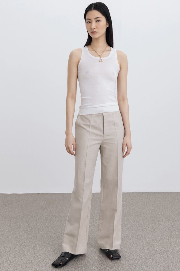 Aeron | Dene Tailored Pants | Limestone