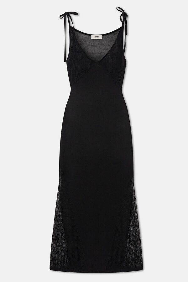 Aeron | Count Tie-Strap Dress | Black