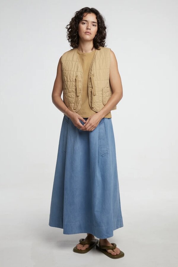 Girls of Dust | Meadow Skirt Acid Denim | Blue