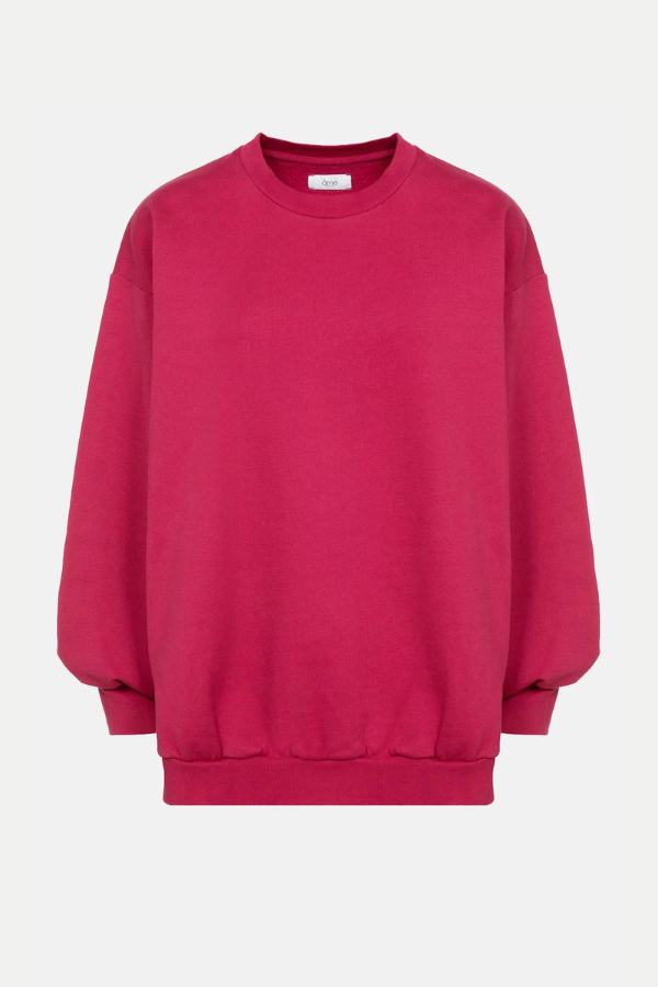 Âme Antwerp | Ulla Oversized Sweatshirt  | Bright Pink