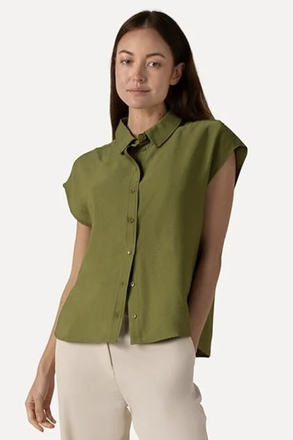 Another Label | Benoite Shirt - F60-324110 | Mayfly Green