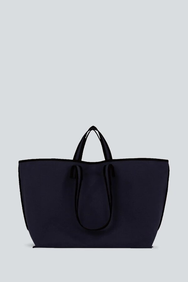 KASSL Editions | Tote Canvas | Navy / Oil Black