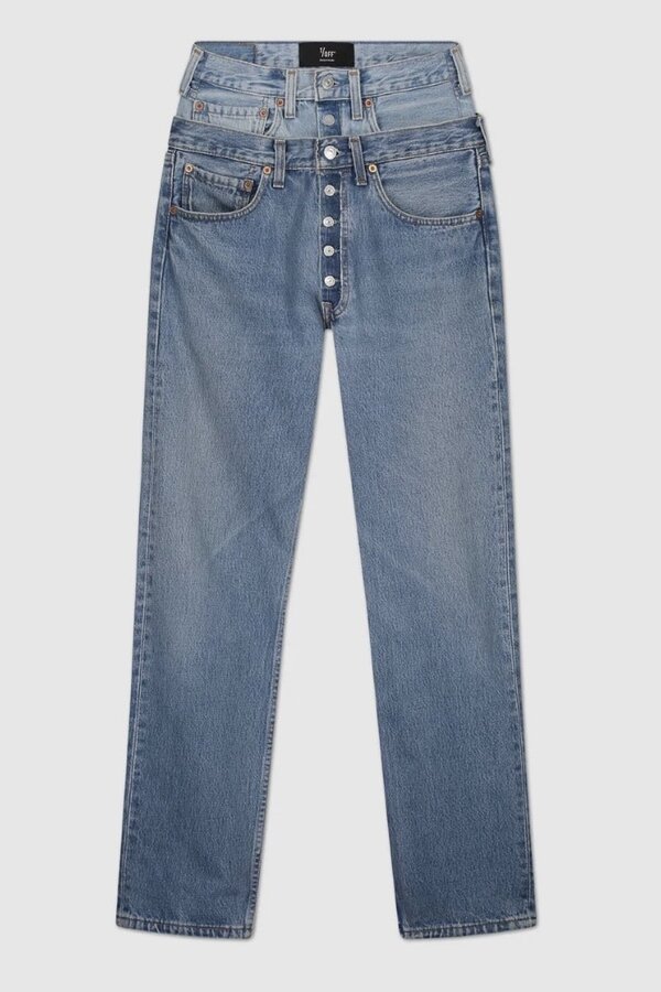 1/OFF | Double Waisted Jeans 01 | Blue