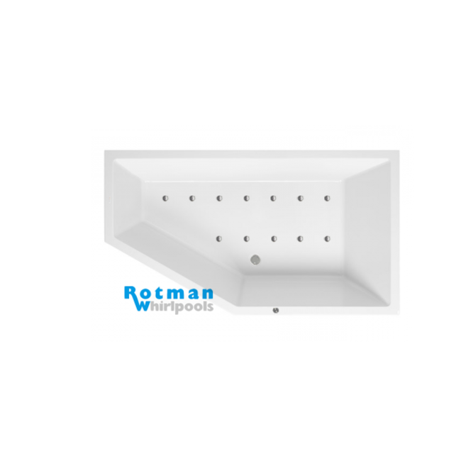 Aqualivo Delta Whirlpool Rechts - Custom - 160 x 90 cm