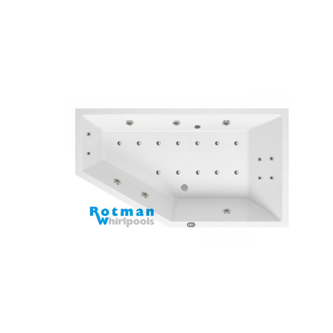 Aqualivo Delta Whirlpool Rechts - Custom - 160 x 90 cm