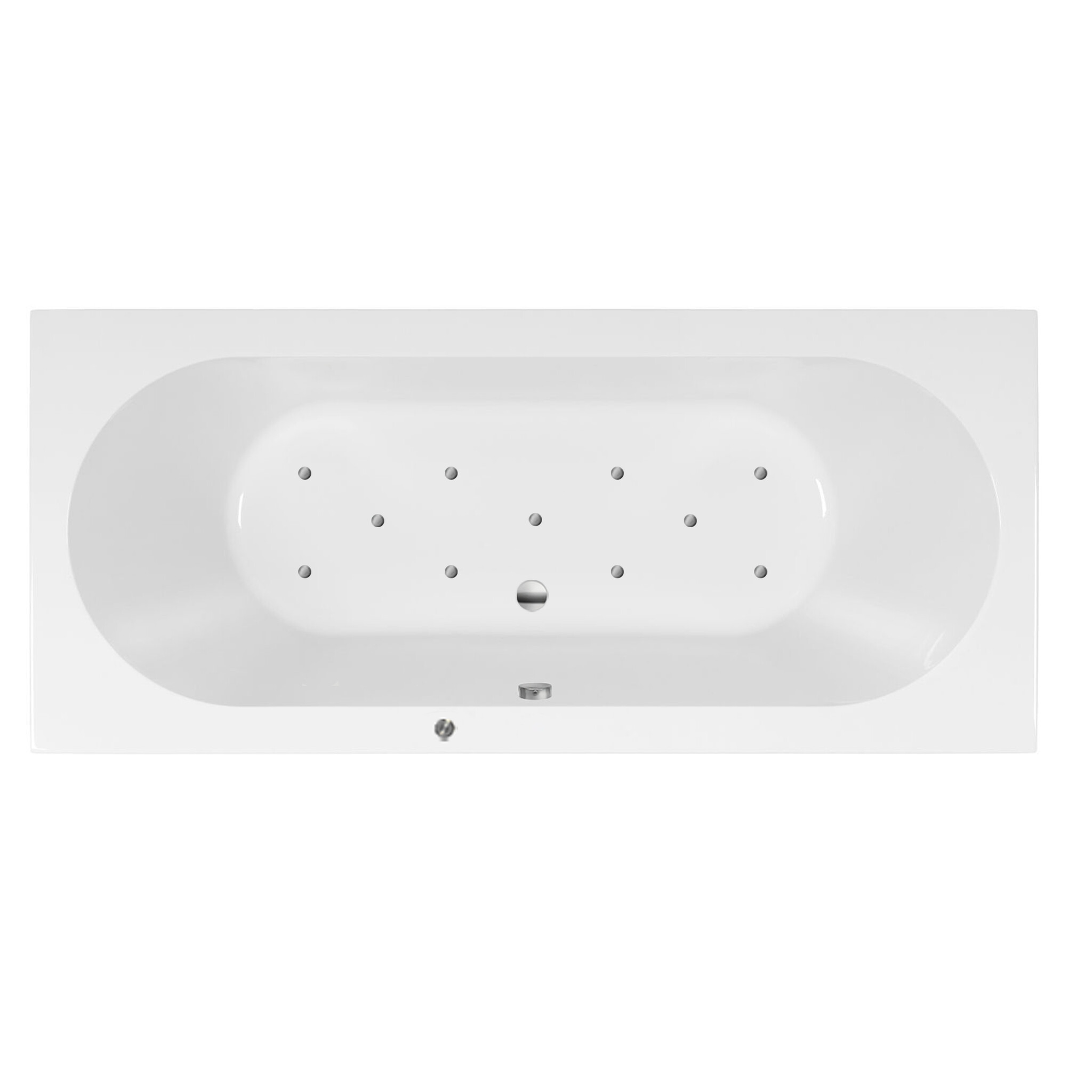 Sapphire bubbelbad 190x90 met Amplify whirlpool elektrisch wit