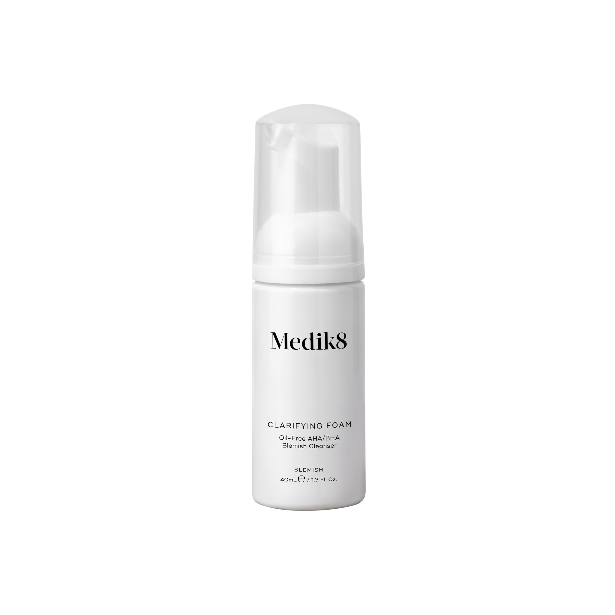 Medik8 Clarifying Foam | Oil-Free AHA/BHA Blemish Cleanser | 40ml