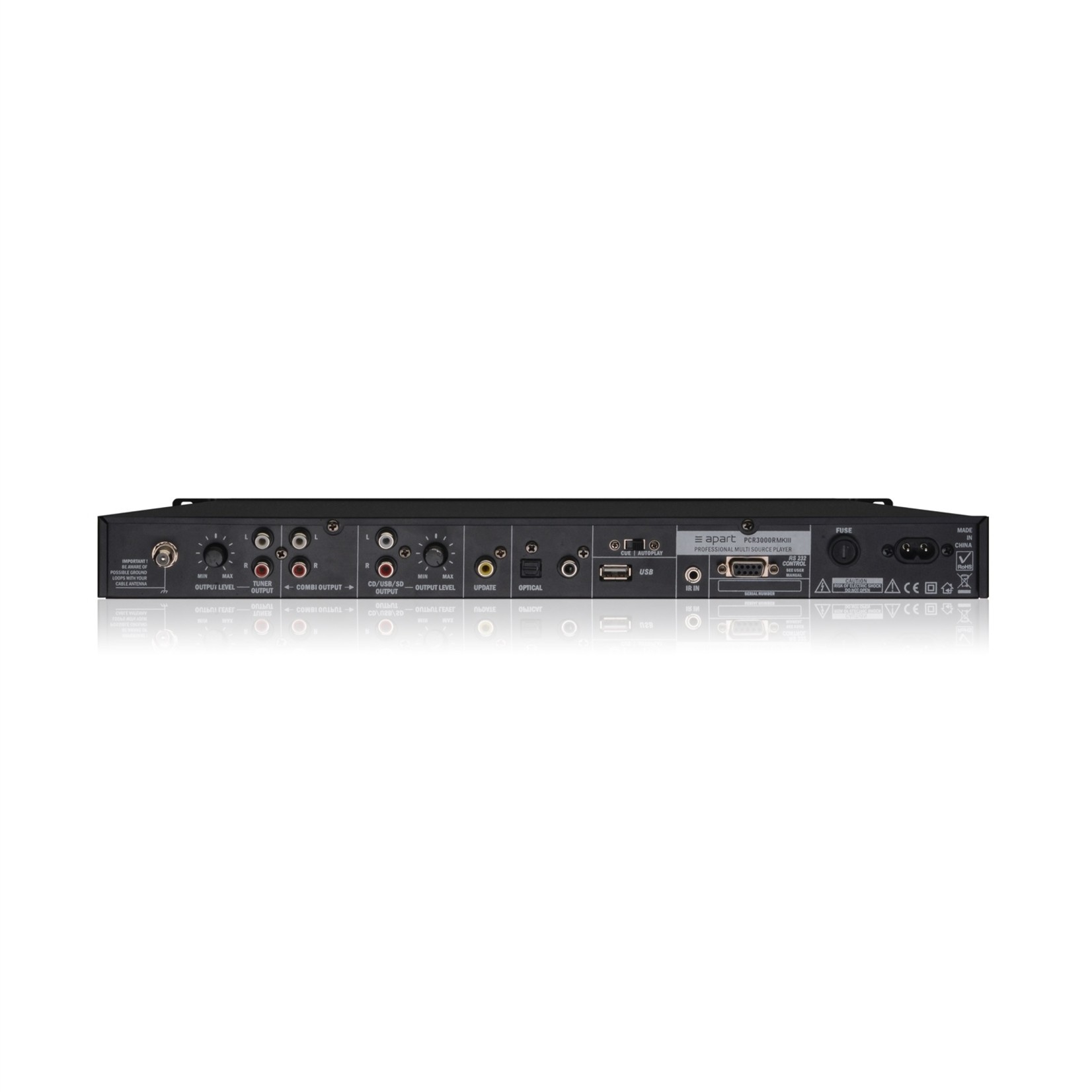BIAMP PCR3000RMKII CD/Mp3/Bluetooth en FM Tuner