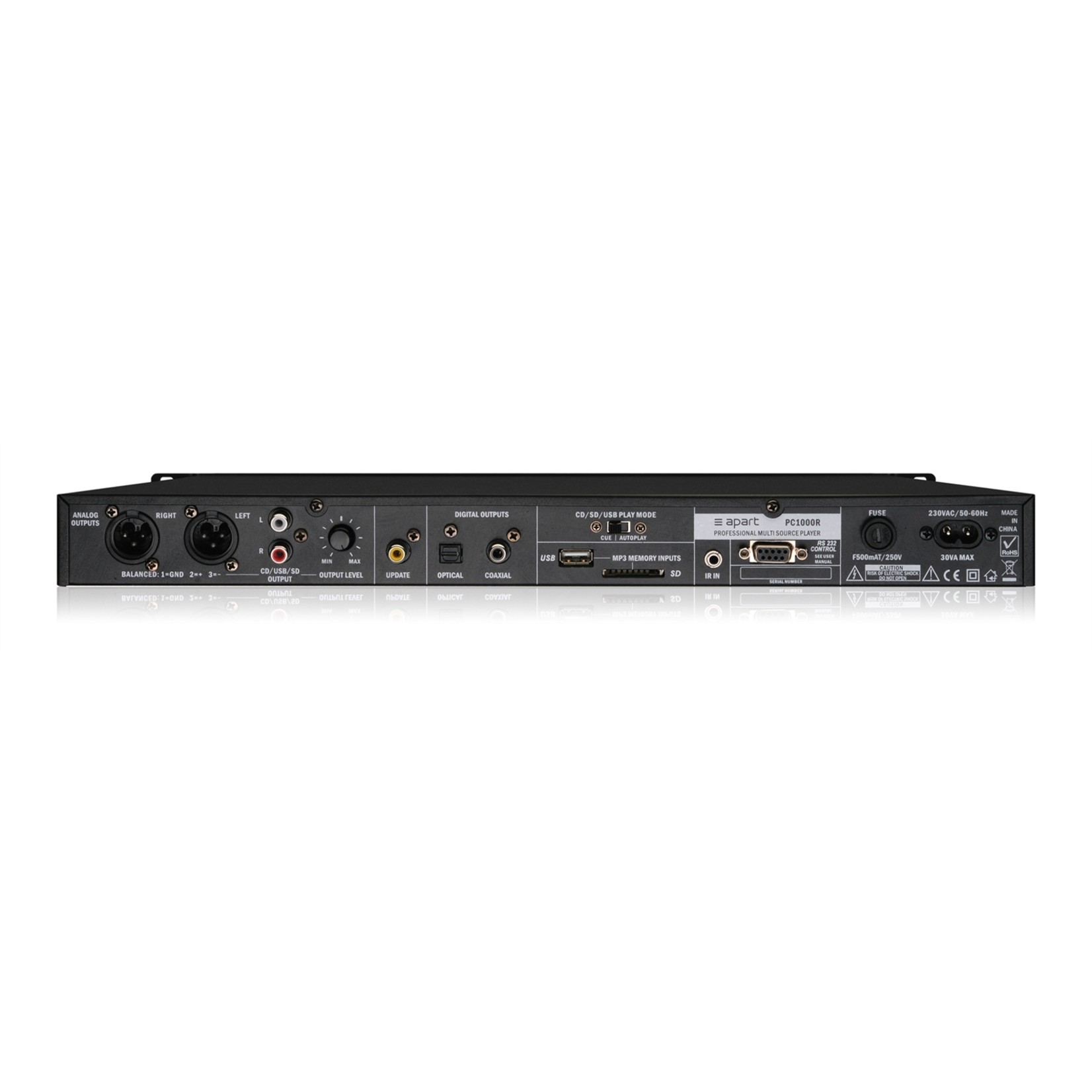 BIAMP PC1000RMKII CD en Mp3 Player