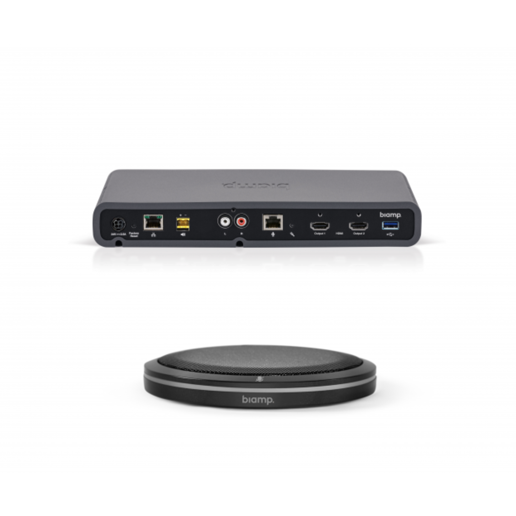 BIAMP Devio set, HDMI, USB,TTM tafel mic zwart