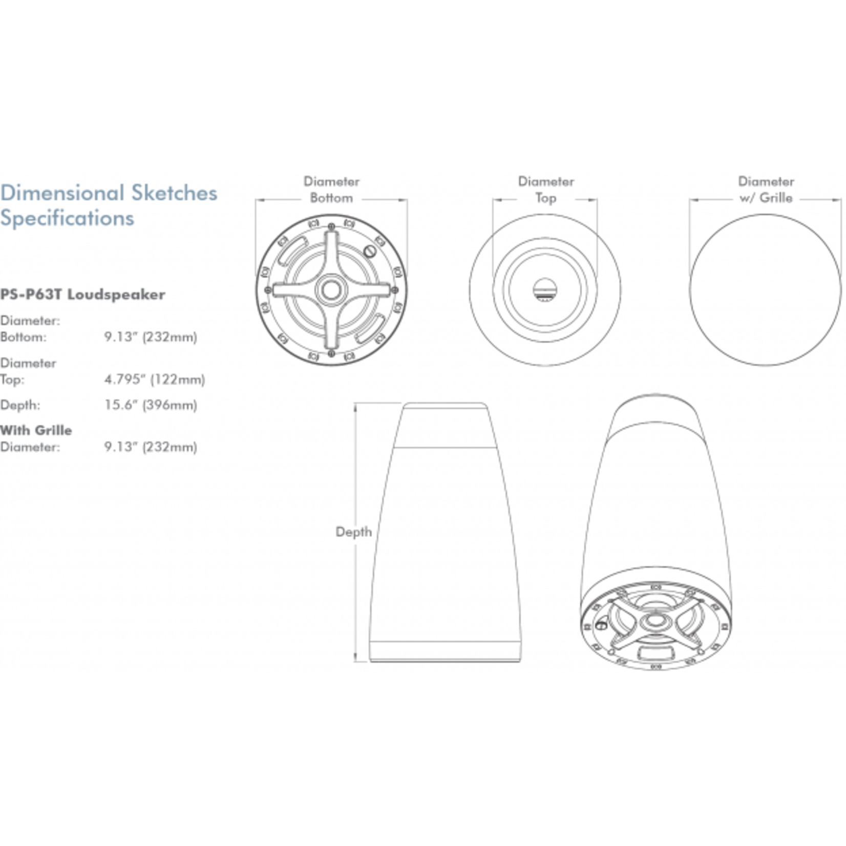 SONANCE PS-P63T-W