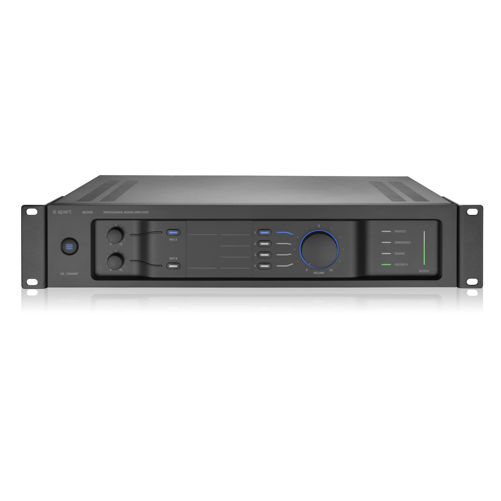 BIAMP Geluidsinstallatie Werkplaats Opbouwluidspreker – tot 160 m2 – Mooi geluid (87dB) – 4 luidsprekers, versterker en internettuner)