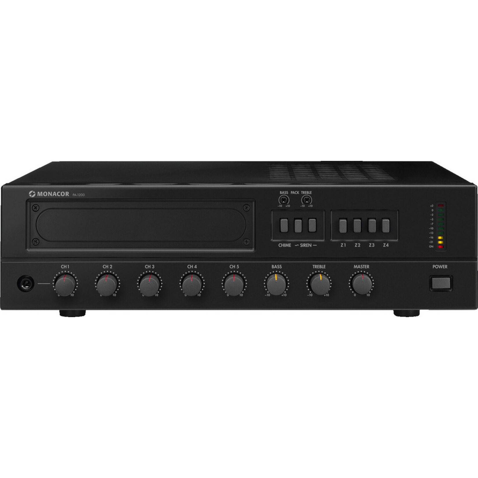 Monacor PA-1200 - 4-zone mono PA mixing amplifier, 120 W