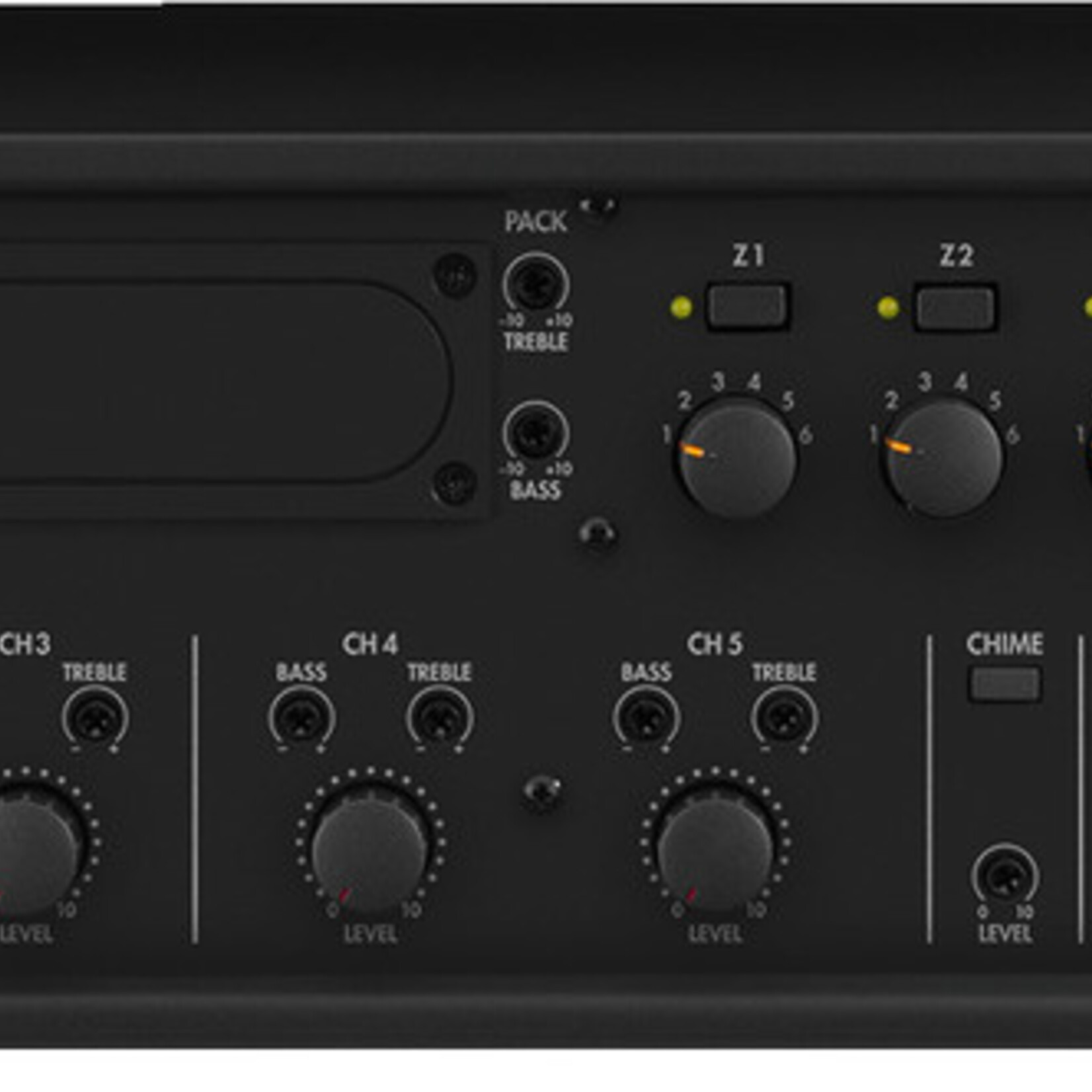 Monacor PA-1240 - 5-zone mono PA mixing amplifier, 240 W