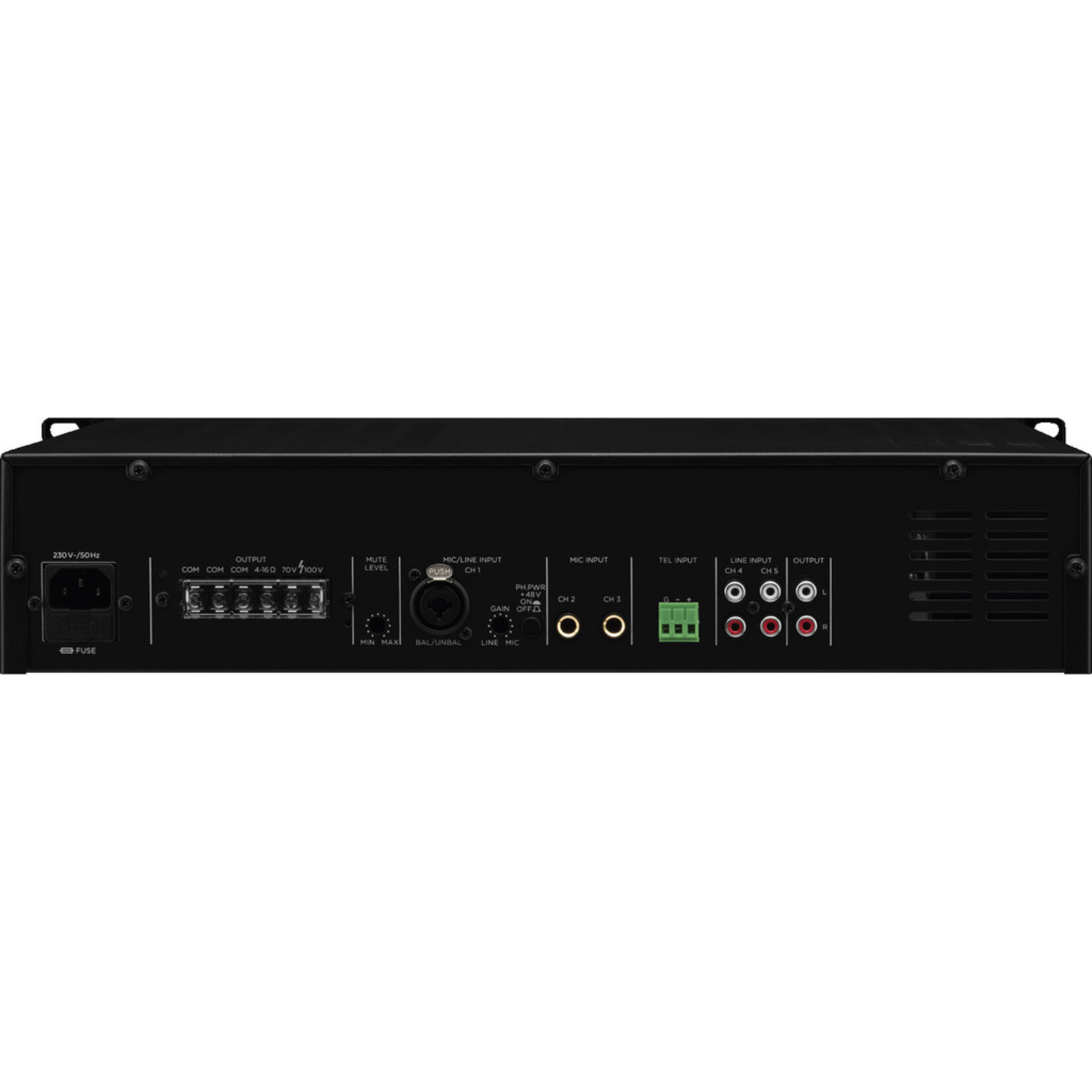 Monacor PA-312 - Mono PA mixing amplifier, 120 W