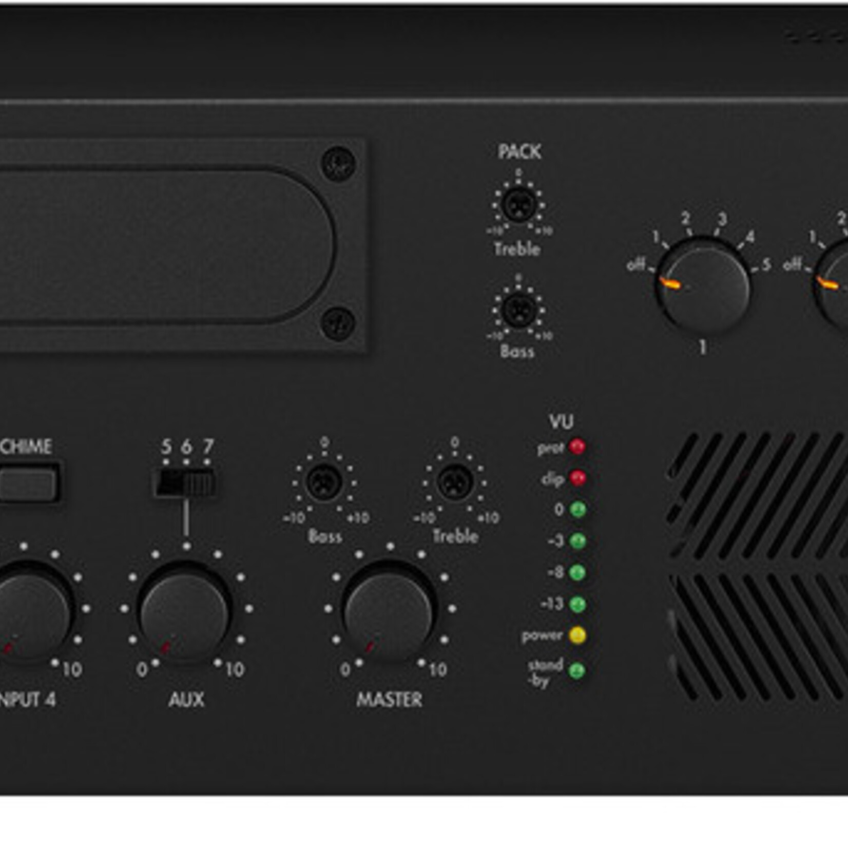 Monacor PA-5240 - 5-zone mono PA mixing amplifier, 240 W