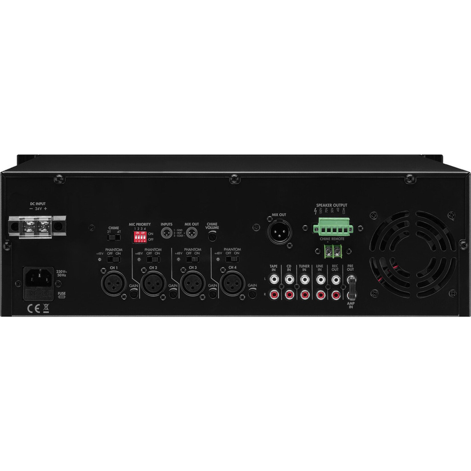 Monacor PA-948 - Mono PA mixing amplifier, 480 W