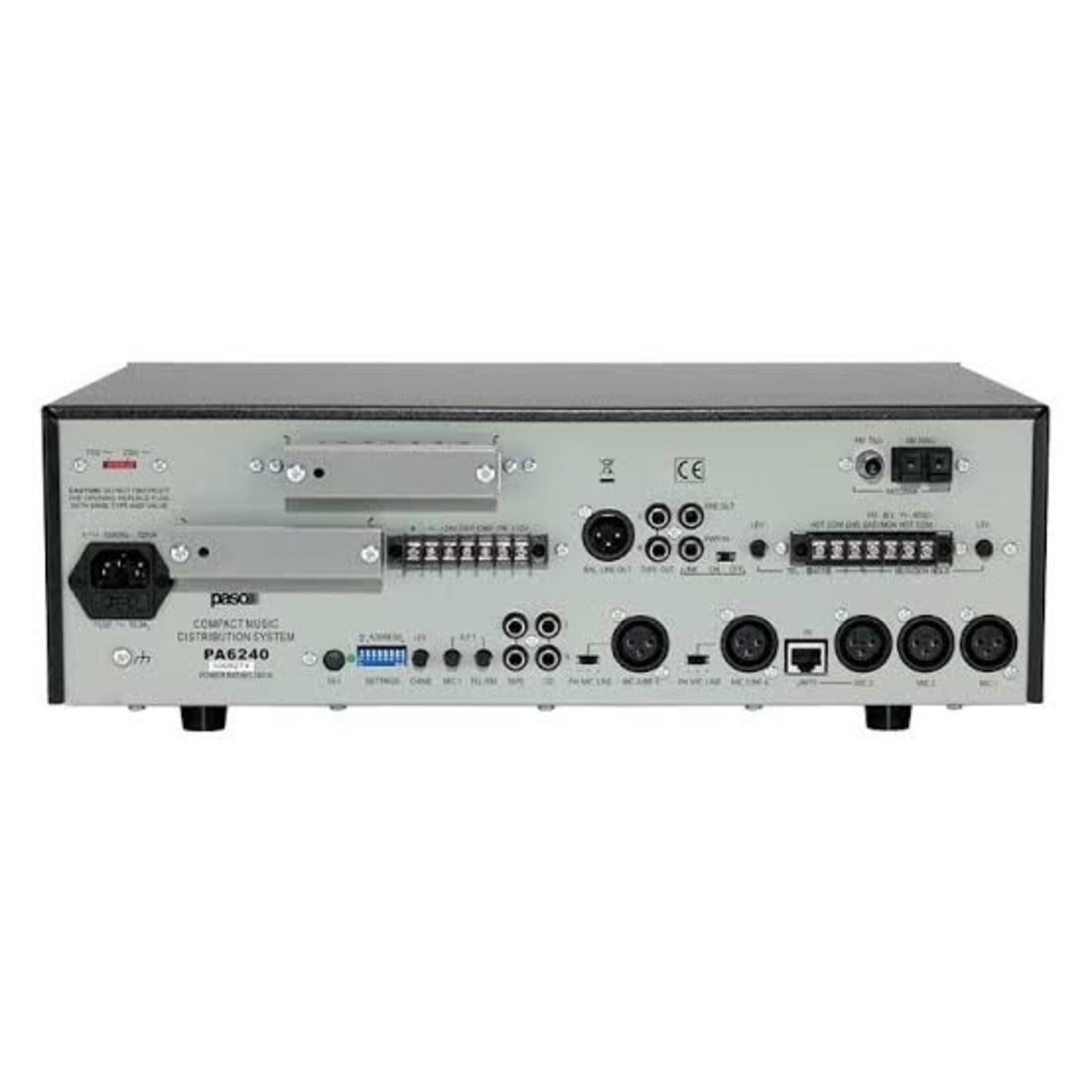 PASO PASO PA6240 240W 100V 6-zone versterker