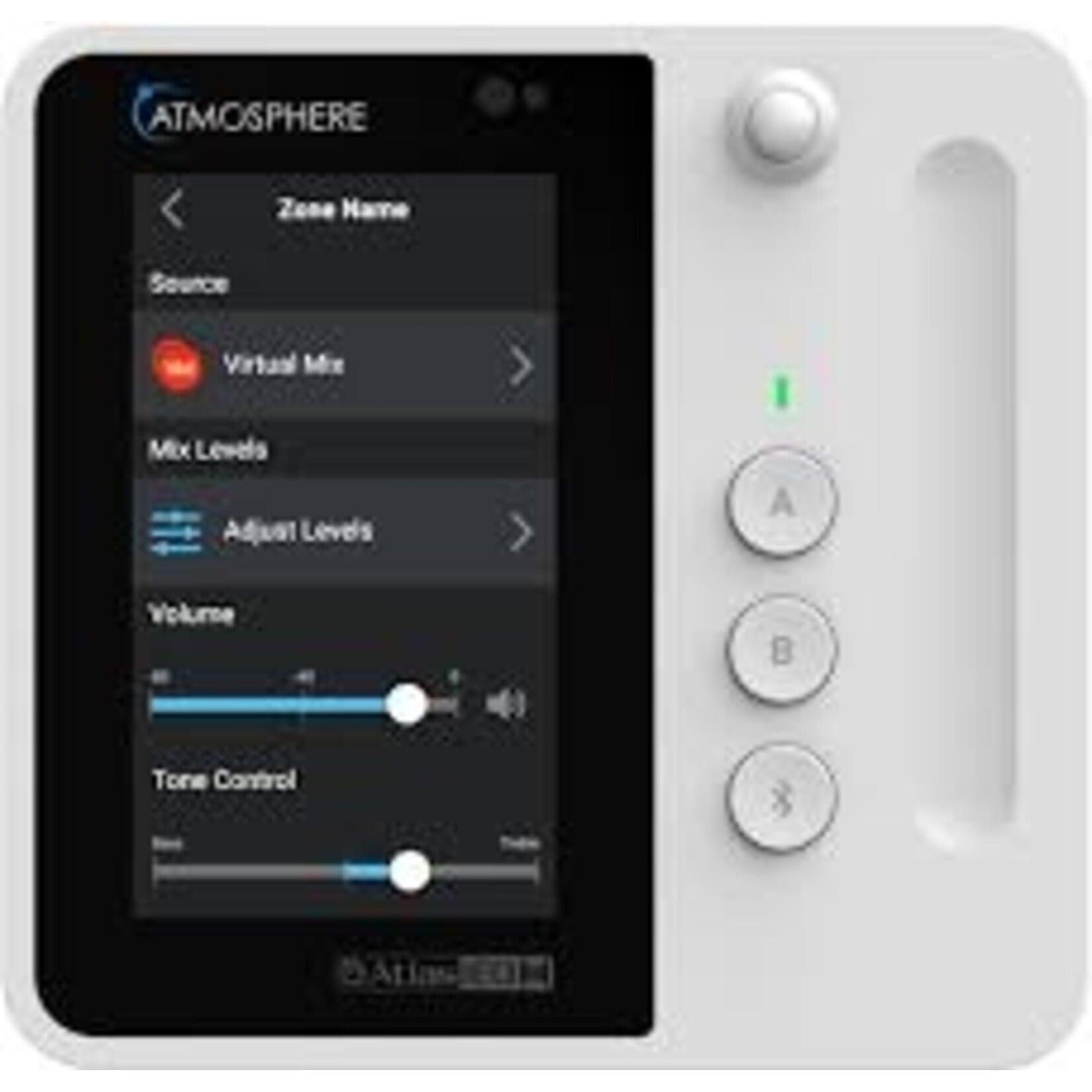 AtlasIED AtlasIED C-T4BT-W Atmosphere touchscreen wandcontroller met Bluetooth