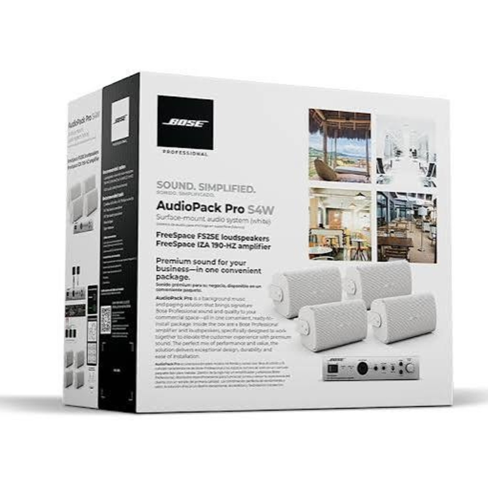 BOSE Professional Bose Professional AudioPack Pro S4W 100V geluidssysteem wit