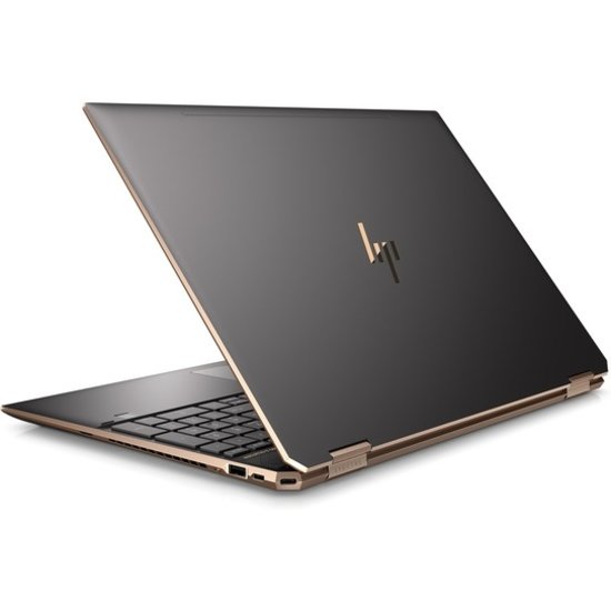 HP NBR 15.6" UHD PC i7-8750H 8G 512G SSD W10 NL-F TS Spectre x360 15-df0064nb / 4K / Donker Grijs-Goud / 4Gb