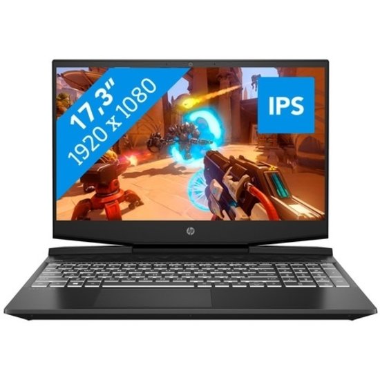 HP NBR 17.3" FHD PC i7-9750H 16G 512G SSD W10 NL-F 17-cd0033nb / Zwart / Ontsp / 3Gb