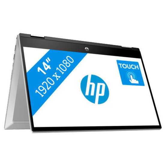 HP NBR 14.0" FHD PC i7-1065G7 8G 512G SSD W10 NL-F TS x360 14-dw0017nb / Zilver / GMA