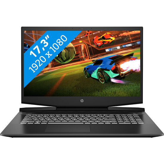 HP NBR 17.3" FHD PC i5-10300H 8G 256G SSD W10 NL-F 17-cd1039nb / Zwart / Ontsp / 4Gb