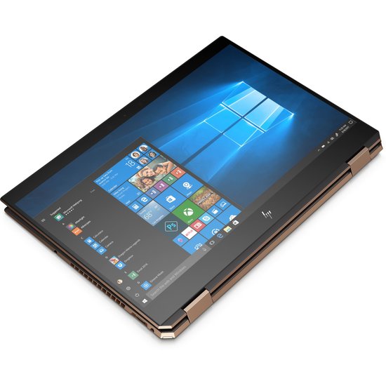 HP NBR 15.6" UHD PC i7-8750H 8G 256G SSD W10 NL-F TS Spectre x360 15-df0025nb / 4K / Donker Grijs-Goud / 4Gb