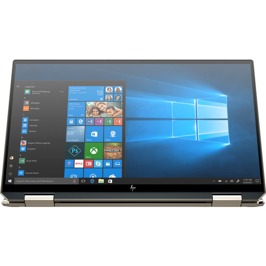 HP NBR 13.3" UHD PC i7-1065G7 16G 1T SSD W10 NL-F TS Spectre x360 13-aw0123nb / 4K / Blauw / AMOLED Ontsp / GMA