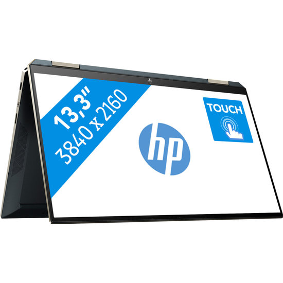 HP NBR 13.3" UHD PC i7-1065G7 16G 1T SSD W10 NL-F TS Spectre x360 13-aw0123nb / 4K / Blauw / AMOLED Ontsp / GMA