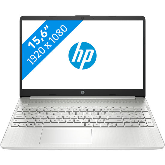 HP NBR 15.6" FHD PC i3-1005G1 8G 512G SSD W10 NL-F 15s-fq1055nb / Zilver / Ontsp / GMA
