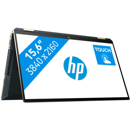 HP NBR 15.6" UHD PC i7-1165G7 16G 1T SSD W10 NL-F TS Spectre x360 15-eb1002nb / 4K / Blauw / Ontsp / GMA