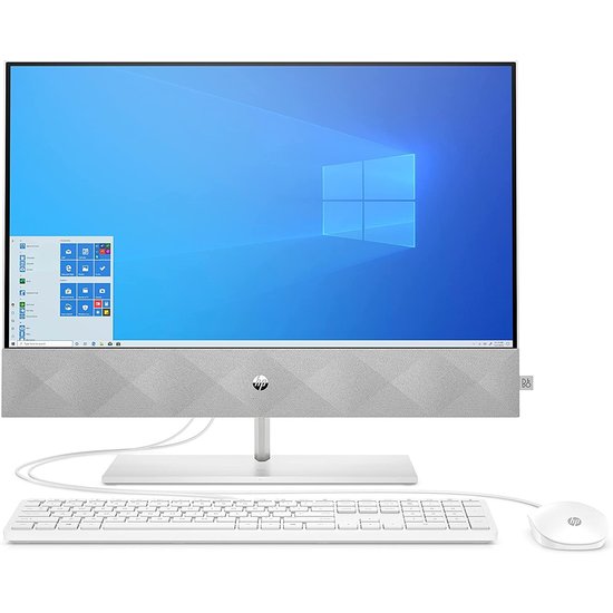 HP DTR 27" UHD Pavilion AllinOne 27-d0017nb i7-10700T 16G 1T 512G SSD W10 NL-F / 4K / Wit / Ontsp / 4Gb