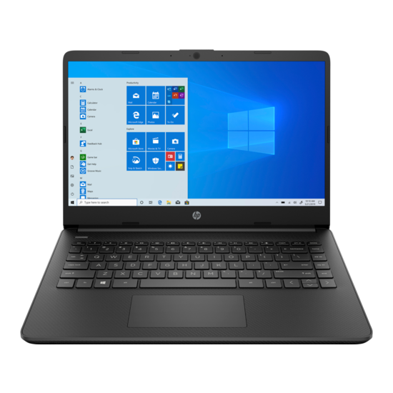 HP NBR 14.0" FHD AMD 3020e 4G 64G eMMC W10 NL-F 14s-fq0145nb / Zwart / Ontsp / AMD