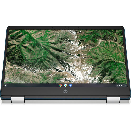 HP NBR 14.0" FHD Cel N4020 4G 64G eMMC Chrome NL-F TS x360 14a-ca0000nb / Groen / Ontsp / GMA