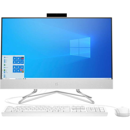 HP DTR 23.8" FHD HP AllinOne 24-df0016nb AMD Athl 3050U 8G 512G SSD W10 NL-F / Wit / Ontsp / GMA