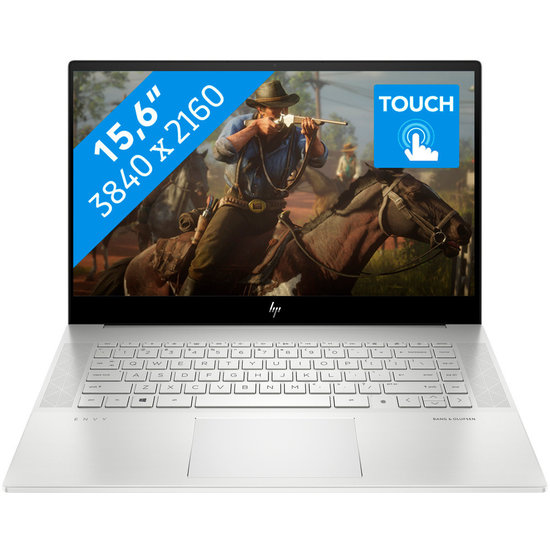 HP NBR 15.6" UHD PC i7-10750H 16G 1T SSD W10 NL-F TS Envy 15-ep0027nb / 4K / Zilver / AMOLED / 6Gb