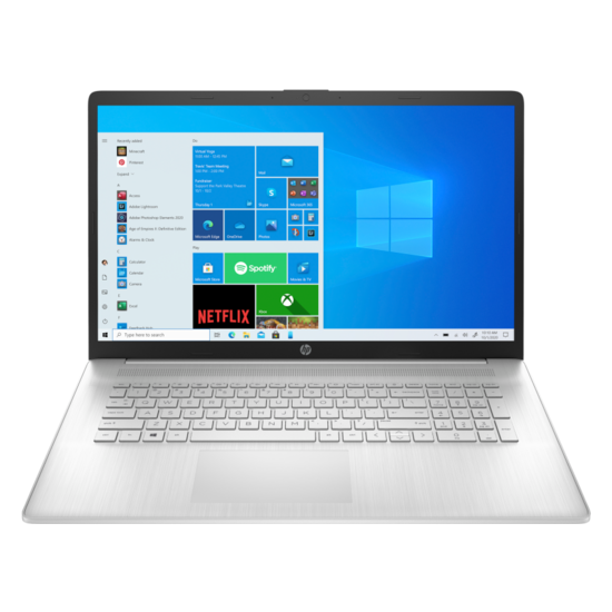 HP NBR 17.3" FHD AMD Ryzen 7 5700U 8G 512G SSD W10 NL-F 17-cp0019nb / Zilver / Ontsp / AMD