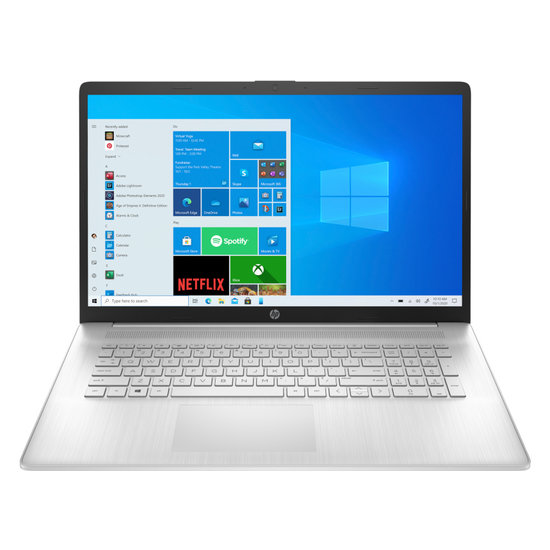 HP NBR 17.3" FHD AMD Ryzen 5 5500U 8G 512G SSD W10 NL-F 17-cp0046nb / Zilver / Ontsp / AMD