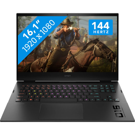 HP NBR 16.1" FHD PC i7-11800H 16G 1T SSD W10 NL-F Omen 16-b0001nb / Zwart / Ontsp / 8Gb RTX3070