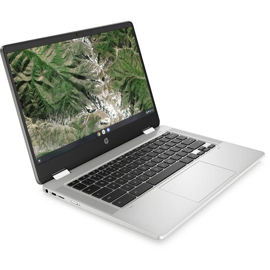 HP NBR 14.0" FHD Cel N4120 4G 64G eMMC Chrome NL-F TS x360 14a-ca0017nb / Zilver / Ontsp / GMA