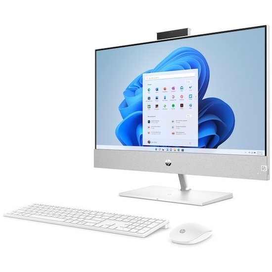 HP DTR 23.8" FHD Pavilion AllinOne 24-ca0685nd AMD Ryzen 5 5500U 16G 512G SSD W11 NL / Wit / Ontsp / AMD