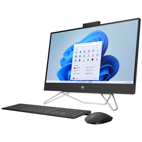 HP DTR 23.8" FHD Pavilion AllinOne 24-cb0000nb AMD Ryzen 5 5500U 8G 512G SSD W11 NL-F / Zwart / Ontsp / AMD