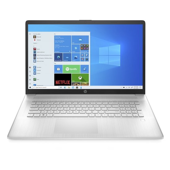 HP NBR 17.3" FHD AMD Ryzen 7 5700U 16G 512G SSD W11 NL-F 17-cp0103nb / Zilver / Ontsp / AMD