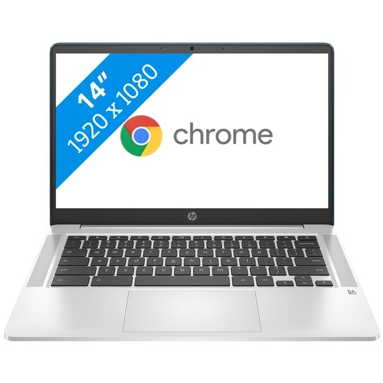 HP NBR 14.0" FHD Pent Silver N5030 8G 128G eMMC Chrome NL-F 14a-na0017nb / Groen / Ontsp / GMA
