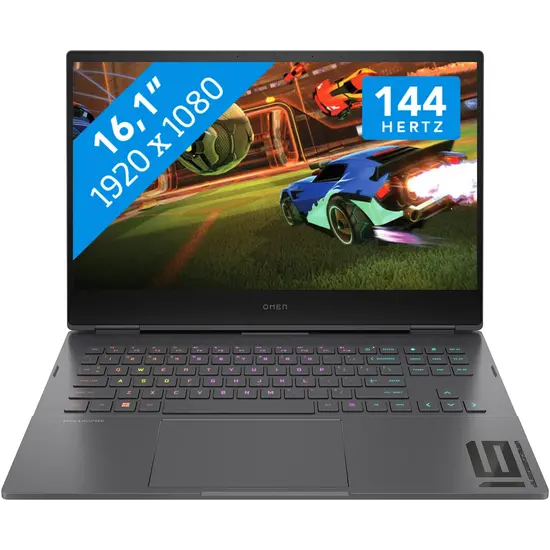 HP NBR 16.1" FHD AMD Ryzen 9 6900HX 32G 1T SSD W11 NL-F Omen 16-n0000nb / Zwart / Ontsp / 8Gb RTX3070ti