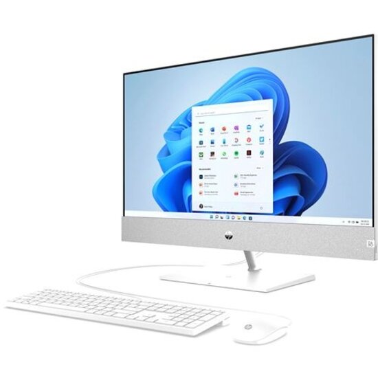 HP DTR 27" FHD Pavilion AllinOne 27-ca0013nb AMD Ryzen 7 5700U 16G 1T SSD W11 NL-F / Wit / Ontsp / AMD